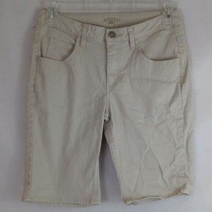 Riders By Lee Khaki Denim Jean Shorts Size 28"